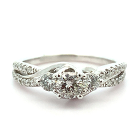  10k Diamond Engagement Ring 0.66tdw