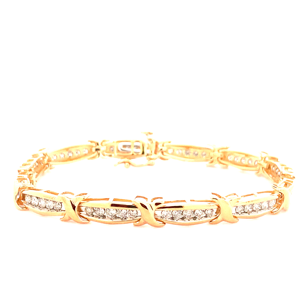 10k Diamond Tennis Bracelet 1.50tdw Walt's Pawn & Jewelry Buyer