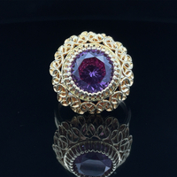 Corletto 18k Synthetic Purple Sapphire Cocktail Ring