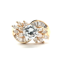  Gorgeous 14k Diamond Engagement Ring 1.52tdw