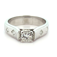  14k Diamond Engagement Ring 0.65tdw