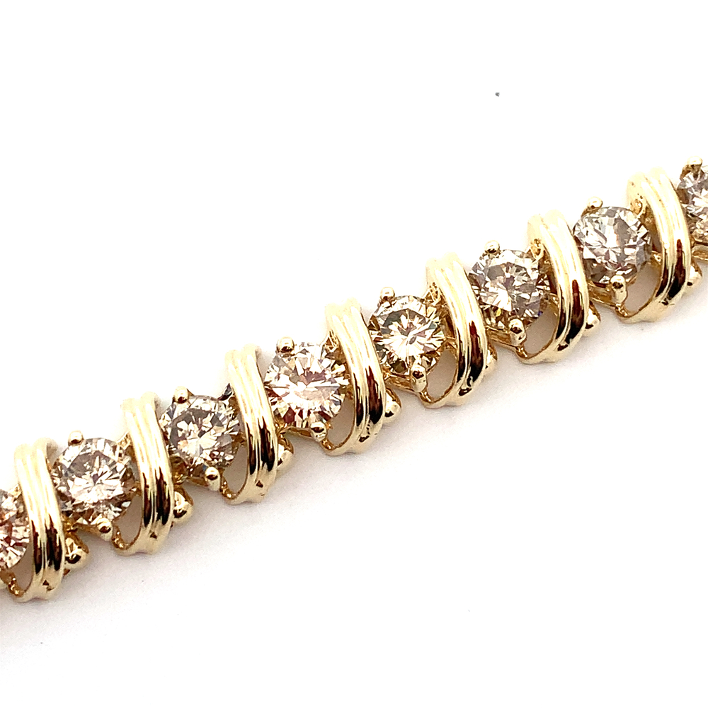 14k Diamond Tennis Bracelet 12.00tdw Walt's Pawn & Jewelry Buyer