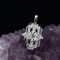  14k Vintage-Style Diamond Pendant 0.80tdw