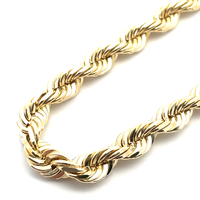  14k Solid Rope Chain 82.6g 20" 6.5mm
